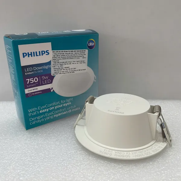 ✨ Khám Phá Ánh Sáng Tinh Tế | Đèn Downlight Âm Trần Led Philips Eridani DL190B 9W 4000K - Tái Định Nghĩa Không Gian Sống Của Bạn