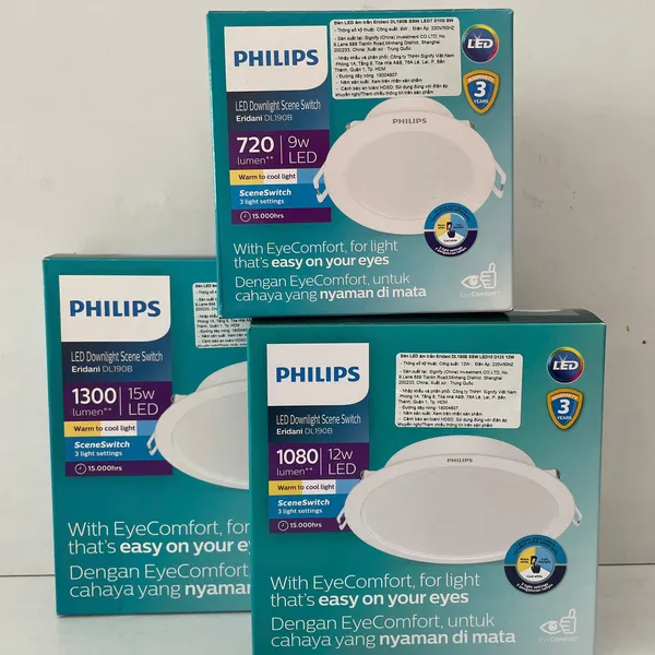 ✨ Ánh Sáng Thay Đổi Cảm Xúc | Đổi mới không gian sống với đèn downlight âm trần đổi màu Led Philips Eridani DL190B. Khám phá ngay.