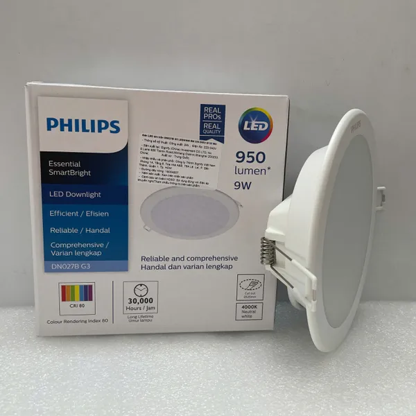 ✨ Ánh Sáng Tái Định Nghĩa Không Gian | Khám phá ngay đèn downlight âm trần Led Philips DN027B G3 LED9/NW 9W