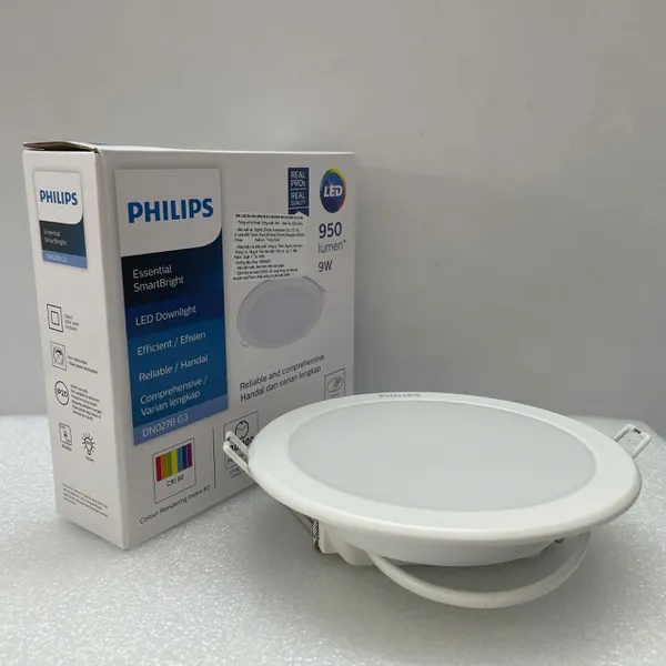 ✨ Ánh Sáng Tái Định Nghĩa Không Gian. Khám phá ngay đèn downlight âm trần Led Philips DN027B G3 LED9/NW 9W D125 RD 4000K 950lm.