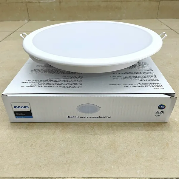 ✨ Ánh Sáng Tinh Hoa. Trải nghiệm ngay bộ đèn downlight âm trần tròn Led Philips DN027B G3 LED20/CW 19W 6500K.