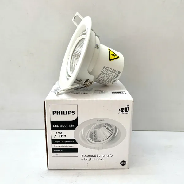 💡 Điểm nhấn tinh hoa, không gian bừng sáng | Trải nghiệm Đèn downlight LED âm trần chiếu điểm Philips 59776 Recessed spot 070 7W 2700K WH 390lm D70