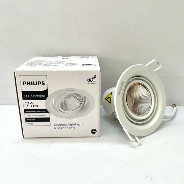 💡 Điểm nhấn tinh hoa, không gian bừng sáng | Trải nghiệm Đèn downlight LED âm trần chiếu điểm Philips 59776 Recessed spot 070 7W 2700K WH 390lm D70