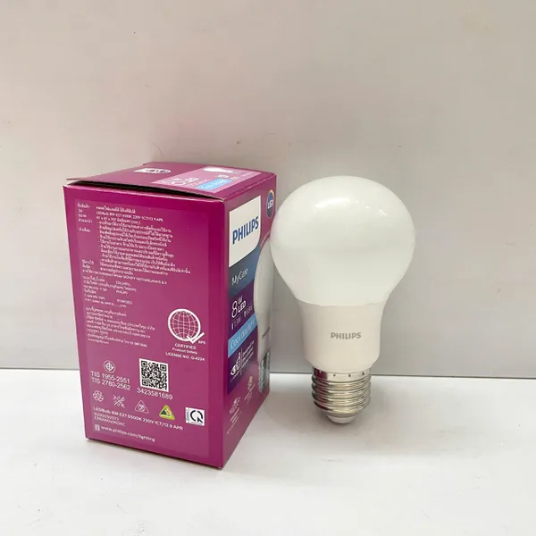 ✨ Ánh Sáng Chân Thực, Bảo Vệ Trọn Vẹn | Khám Phá Bóng đèn tròn LED Bulb MyCare Philips LEDBulb 8W E27 6500K CRI>90