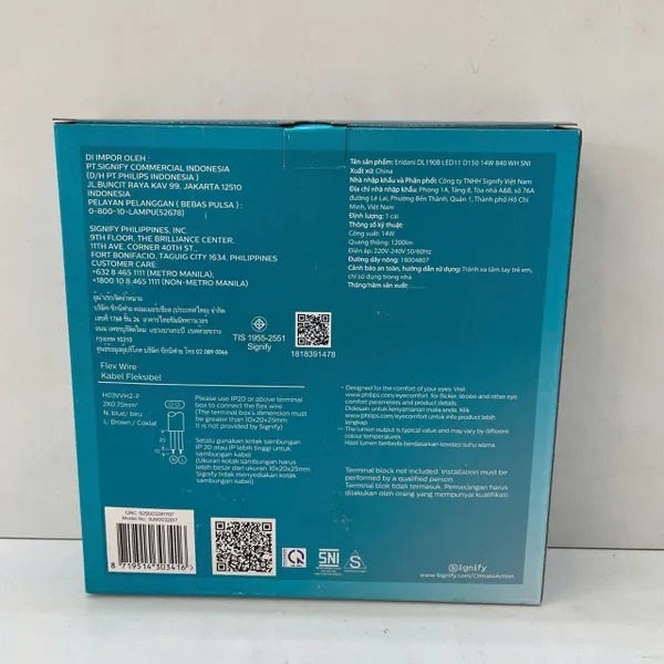 ✨ Trải nghiệm Ánh sáng Tinh khiết | Khám phá Đèn downlight âm trần Led Philips Eridani DL190B LED11 D150 14W 840 WH SNI 4000K 1200lm