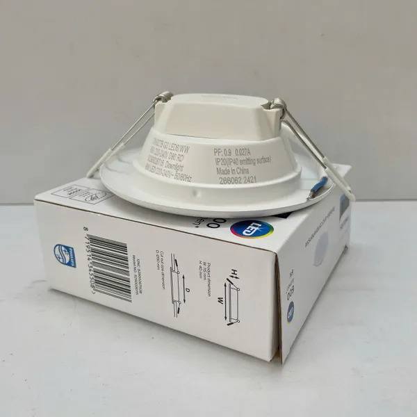 💡 Ánh sáng kiến tạo cảm xúc. Trải nghiệm Đèn downlight âm trần Led Philips DN027B Led SmartBright G3 LED6/WW 6W D90 RD 3000K 600lm.