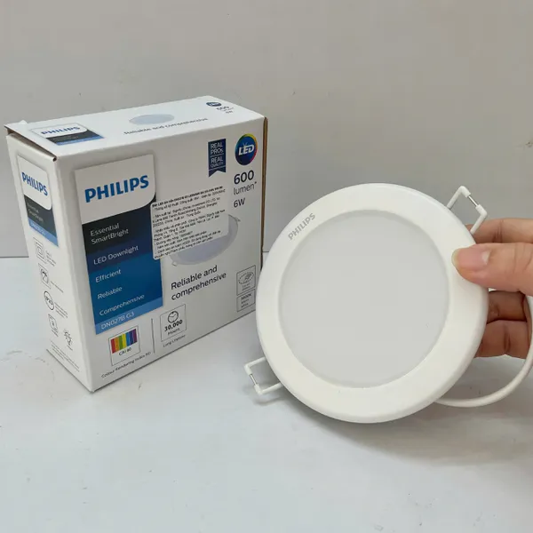 💡 Ánh sáng kiến tạo cảm xúc. Trải nghiệm Đèn downlight âm trần Led Philips DN027B Led SmartBright G3 LED6/WW 6W D90 RD 3000K 600lm.