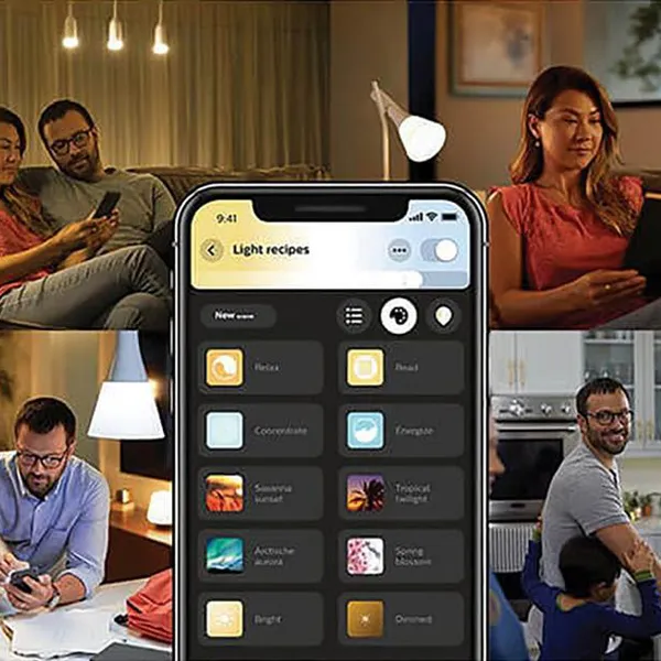 ✨ Ánh sáng kiến tạo cảm xúc. Khám phá Đèn LED chiếu sáng thông minh Philips Hue - Bộ 2 bóng đèn LED Bulb Philips HueWA 8.5W A60 E27 set VN Dimmer ánh sáng 2200K-6500K.