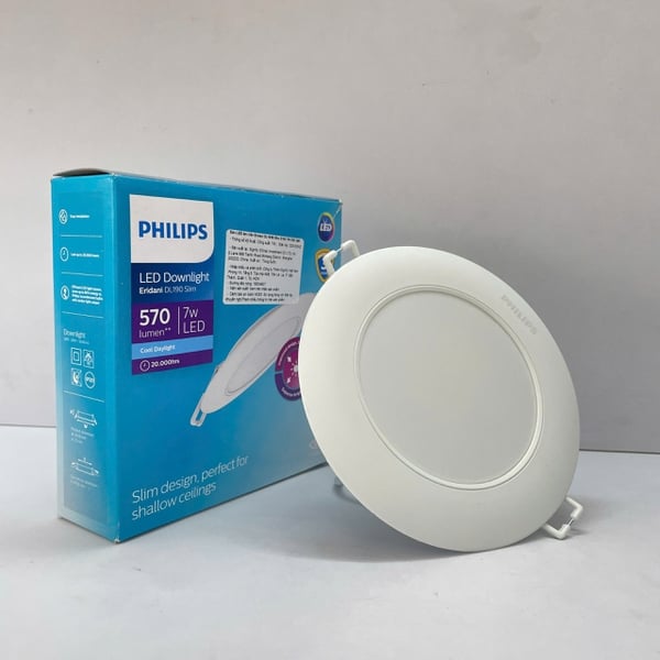 ✨ Khám phá Đèn downlight âm trần siêu mỏng Led Philips Eridani DL190B Slim D100 7W 40K GM 4000K 570lm: Nâng tầm không gian sống với ánh sáng tinh tế, kiến tạo sự khác biệt đầy cảm hứng.