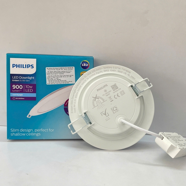 ✨ Khám phá Đèn downlight âm trần siêu mỏng Led Philips Eridani DL190B Slim D125 10W 65K GM 6500K 900lm: Khi ánh sáng định hình không gian sống đẳng cấp và tinh tế, vượt mọi giới hạn.