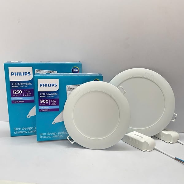 ✨ Nâng Tầm Không Gian Sống: Trải Nghiệm Đèn downlight âm trần siêu mỏng Led Philips Eridani DL190B Slim D125 10W 40K GM 4000K 900lm – Ánh Sáng Tinh Tế, Đẳng Cấp Thượng Lưu.