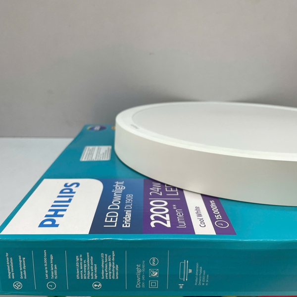 ✨ Đèn Led ốp trần lắp nổi tròn downlight Philips Eridani RD Surface LED22/NW D300 24W 840 4000K 2200lm: Khám Phá Ánh Sáng Tinh Tế Cho Mọi Không Gian!