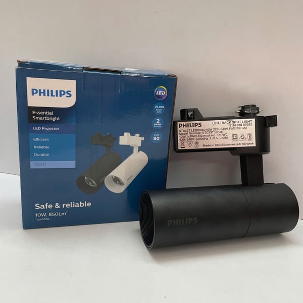 ✨💡 Ánh sáng hoàn hảo định hình không gian của bạn. Khám phá ngay Đèn lắp thanh ray chiếu điểm Led Tracklighting Philips ST033T LED8/840 10W 220-240V I WB BK GM 4000K 850lm 36D - vỏ đen – tinh hoa thiết kế và hiệu suất vượt trội cho mọi kiến trúc hiện đại.