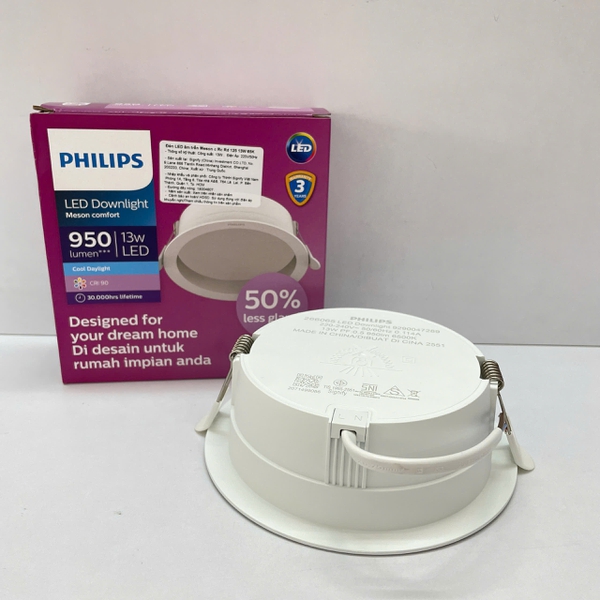 ✨ Kiến tạo không gian sống đỉnh cao cùng Đèn downlight âm trần chóa sâu Led Philips Meson c Rc Rd D125 13W 965 6500K 950lm 30.000h. Khám phá ngay sự khác biệt!