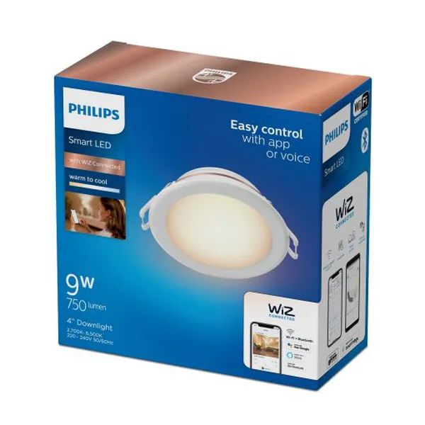 Tìm hiểu ngay Đèn LED âm trần thông minh Philips WiZ Downlight 9W 12.5W 17W