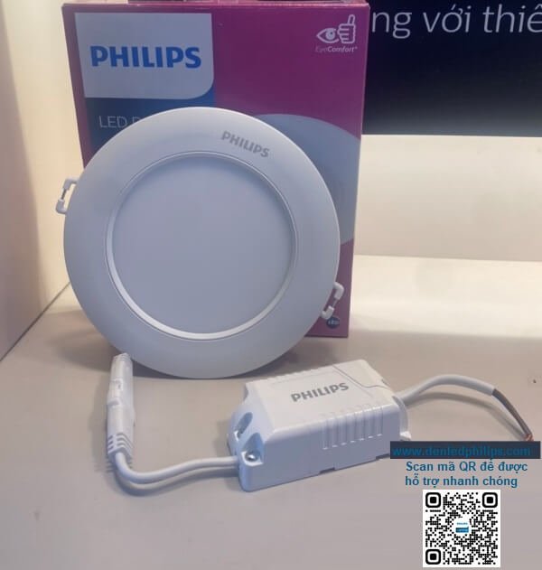 Đèn Downlight Âm Trần Led siêu mỏng Philips DL262 EC RD 100 6W 3000/4000/6500K