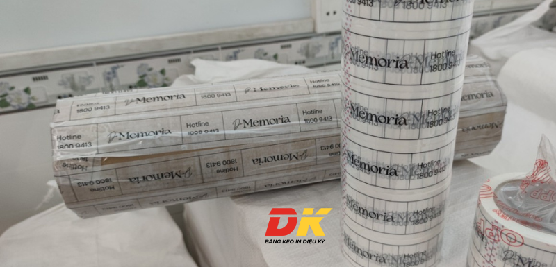 Băng keo in chữ De Memoria