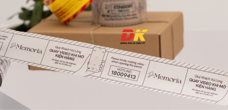 Băng keo in chữ De Memoria