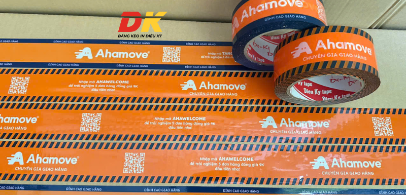 Băng keo in logo ahamove