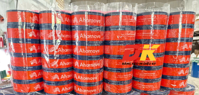 Băng keo in logo ahamove