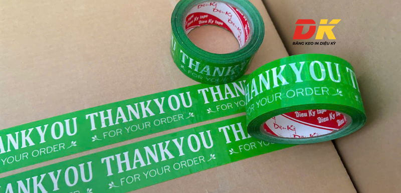 Băng keo in chữ Thank you