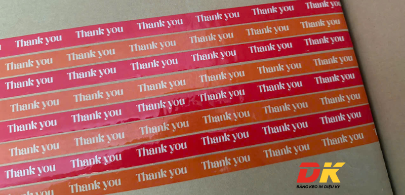 Băng keo in chữ Thank you