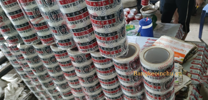 Băng keo trắng sữa in logo