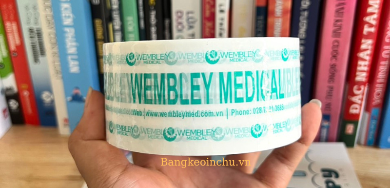 băng keo trắng sữa in logo