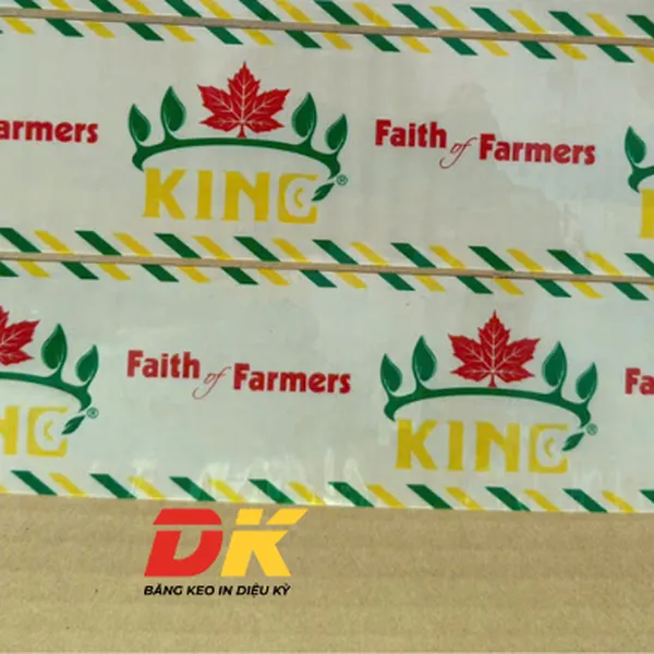 Băng keo in logo KING