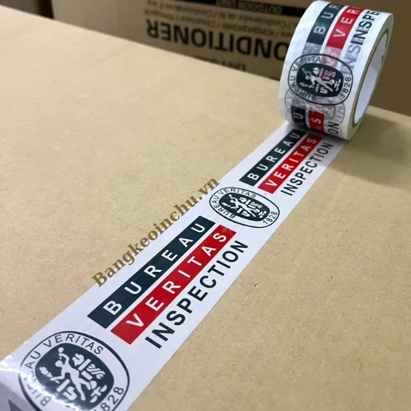 Băng keo in logo Bureau Veritas