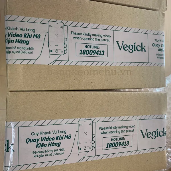 Băng keo in logo Vegick