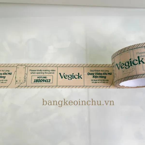 Băng keo in logo Vegick