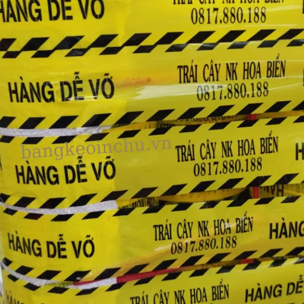 Băng keo in chữ HÀNG DỄ VỠ