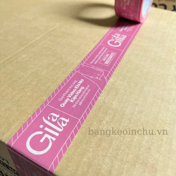 Băng keo in chữ Gilaa 