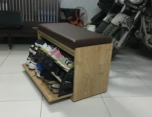 VIDEO THỰC TẾ SỨC CHỨA CỦA TỦ GIÀY CÁNH LẬT KẾT HỢP GHẾ NGỒI