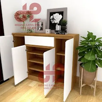 TỦ GIÀY GỖ 4 CÁNH MỞ CÓ HỘC KÉO SIÊU HOT TG-16