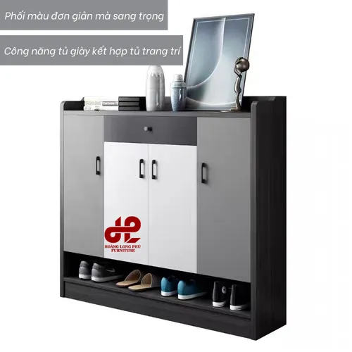 Tủ Giày Tối Giản TG70 - Thiết kế phối màu sang trọng hiện đại