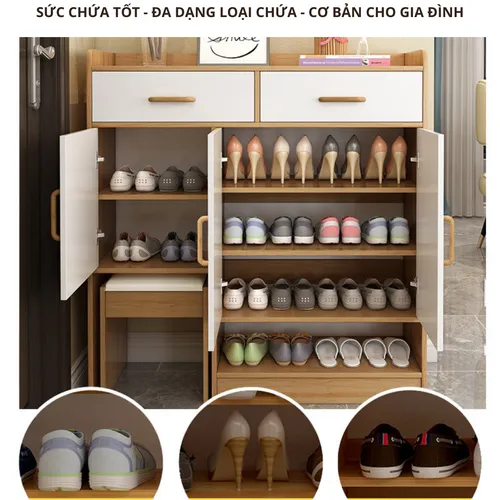 Tủ giày có kèm ghế ngồi tiết kiệm không gian TG47