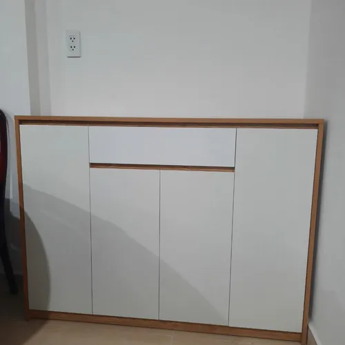TỦ GIÀY GỖ 4 CÁNH MỞ CÓ HỘC KÉO SIÊU HOT TG-16