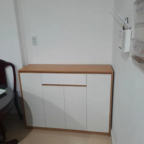 TỦ GIÀY GỖ 4 CÁNH MỞ CÓ HỘC KÉO SIÊU HOT TG-16