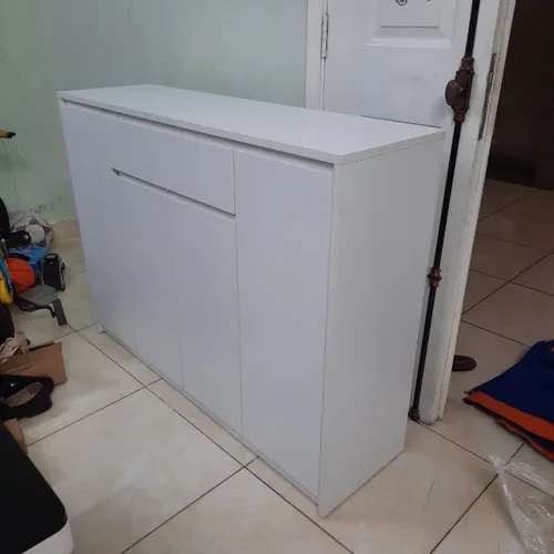 TỦ GIÀY GỖ 4 CÁNH MỞ CÓ HỘC KÉO SIÊU HOT TG-16