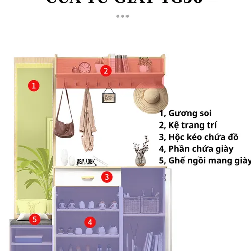 TỦ GIÀY ĐA NĂNG CHO GIA ĐÌNH