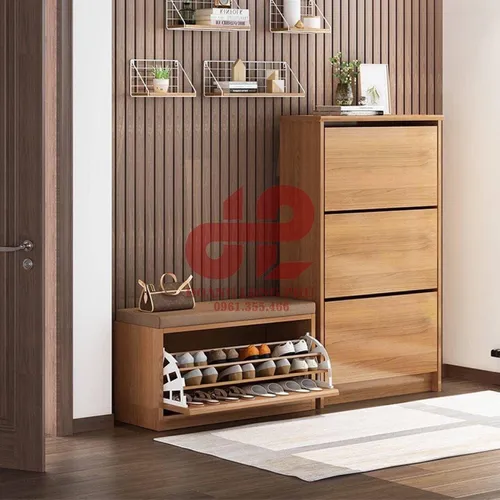 COMBO TỦ GIÀY KÈM GHẾ GIÁ TỐT