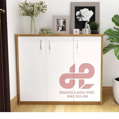 KỆ GIÀY GỖ 3 CÁNH MỞ GIÁ RẺ TG17
