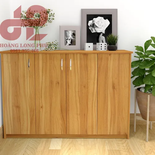 TỦ GIÀY 4 CÁNH MỞ MÀU GỖ ĐẸP HIỆN ĐẠI TG19