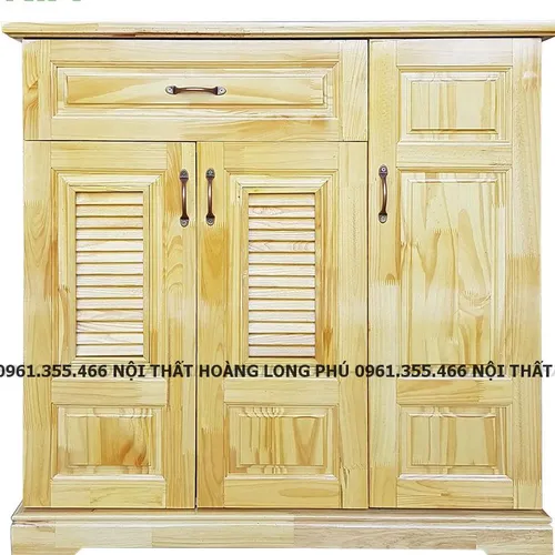 TỦ GIÀY GỖ THÔNG 3 CÁNH