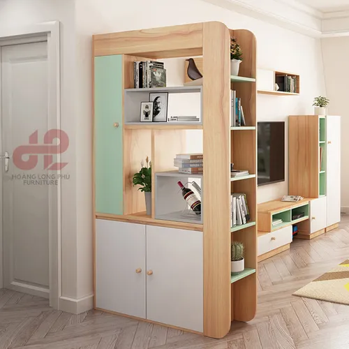 TỦ GIÀY KIÊM VÁCH NGĂN VÀ KỆ TRANG TRÍ GIA ĐÌNH