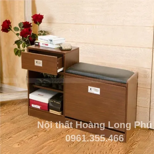 TỦ GIÀY THÔNG MINH KẾT HỢP GHẾ NGỒI VÀ HỘC KÉO TG12