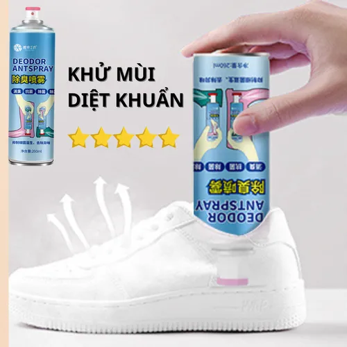 XỊT KHỬ MÙI GIÀY DÉP NANO BẠC KHỬ MÙI HÔI CHÂN