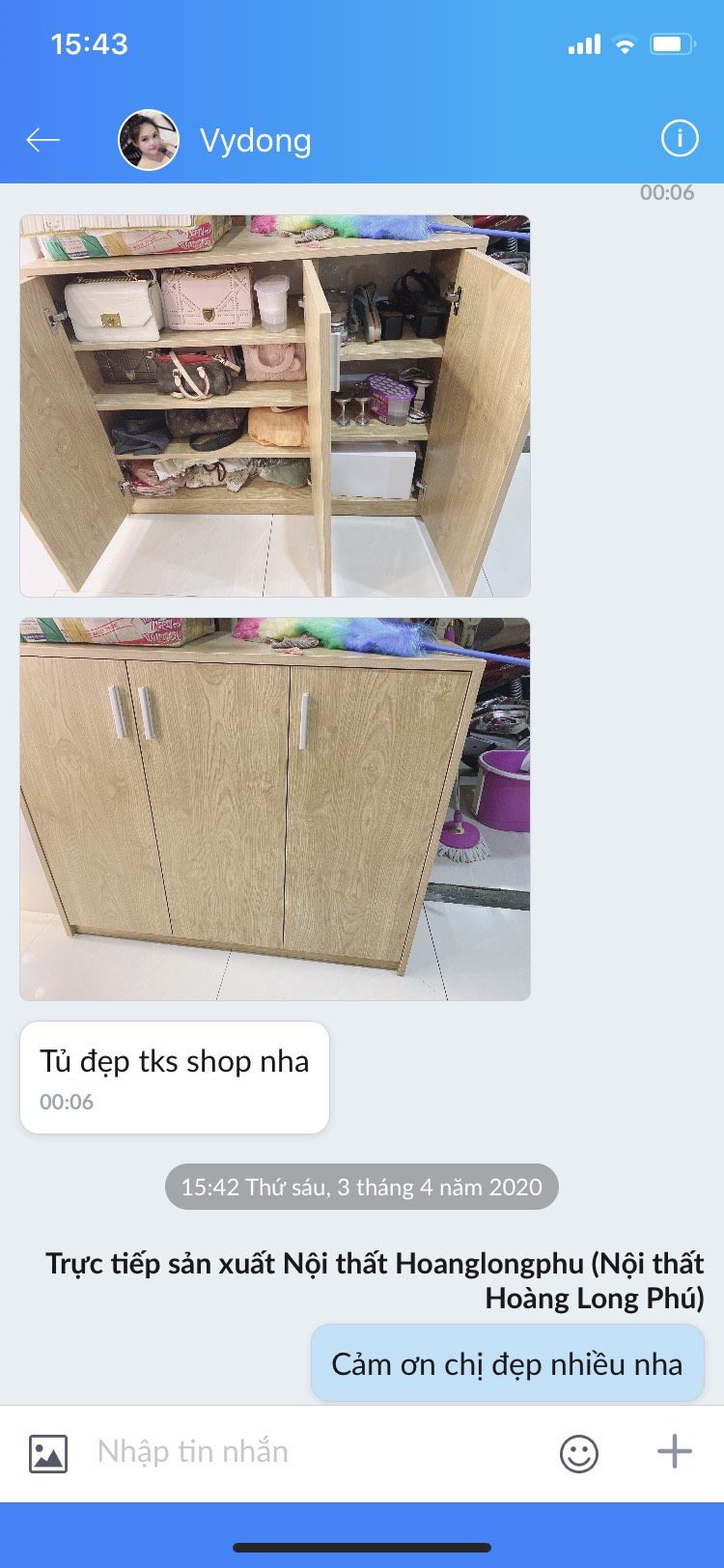feedback khách mua tủ giày feedback khách mua tủ giày